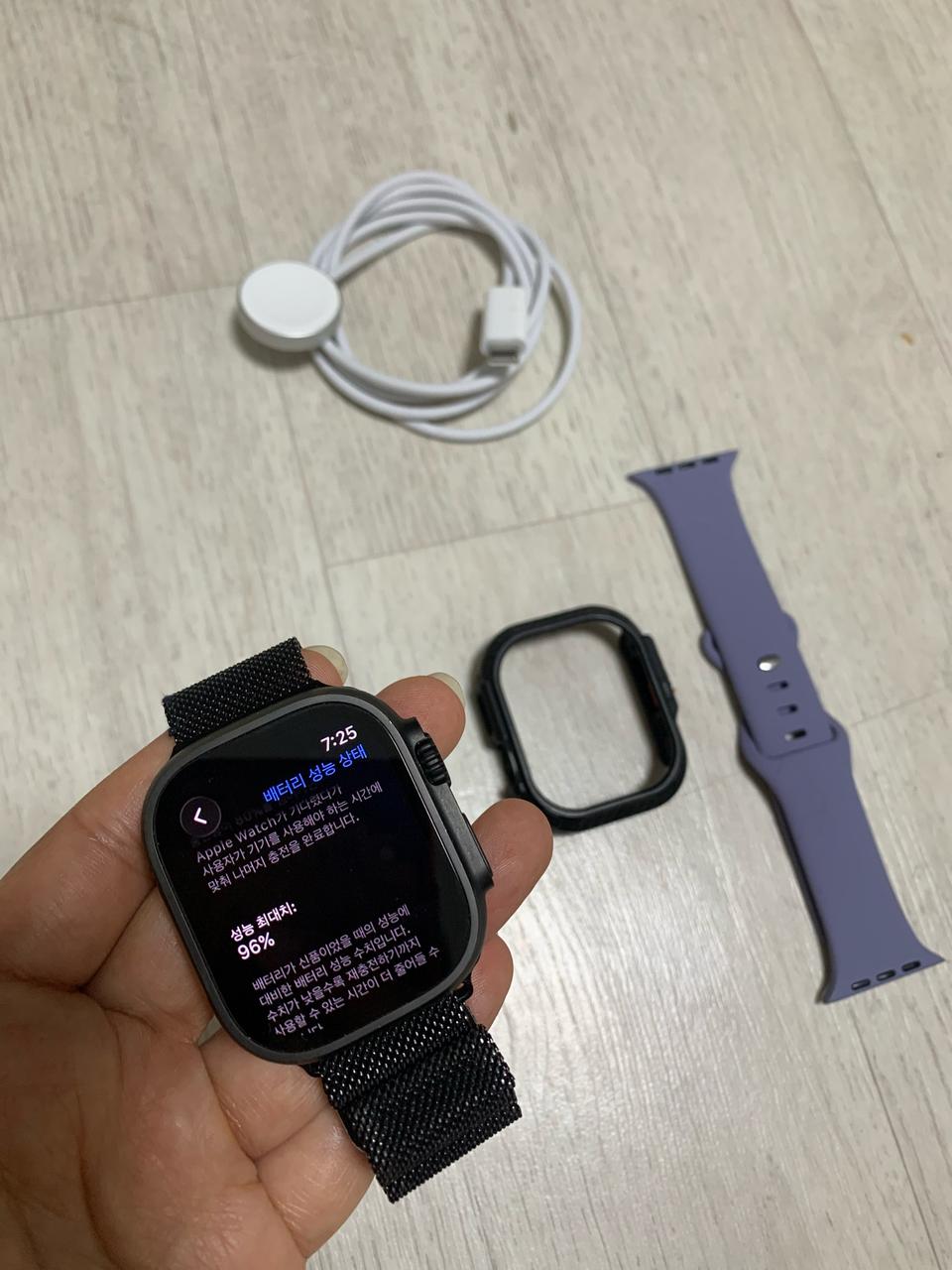 애플워치 울트라2 49mm 블랙티타늄 배터리96%