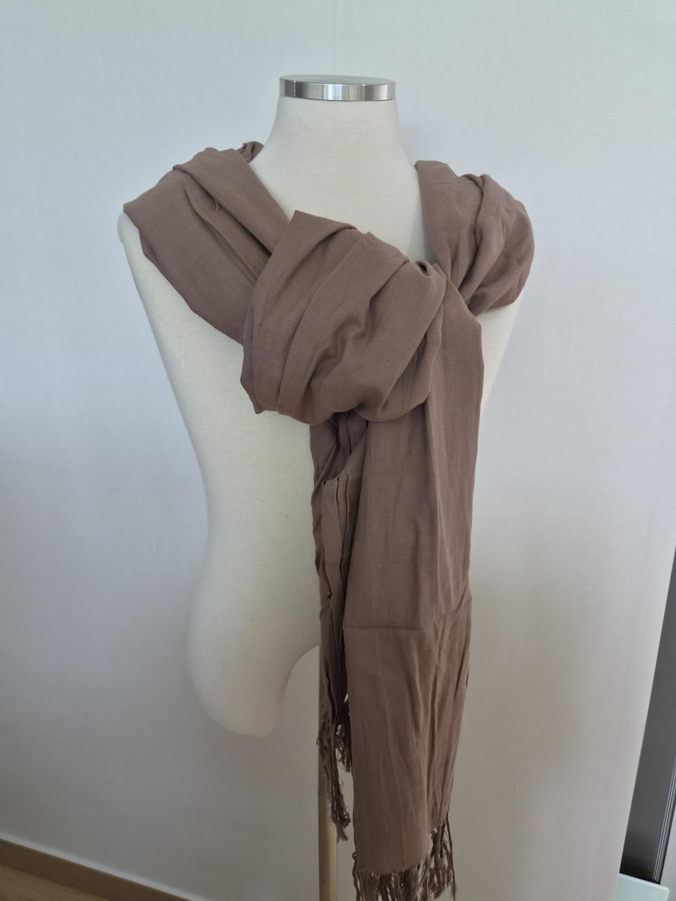 자라 ZARA 스카프 베이지브라운