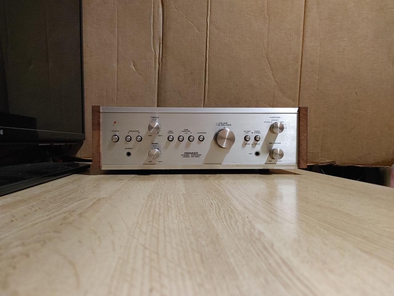 파이오니아 PIONEER SA 620 인티앰프 (오디오 스피커 CD LP