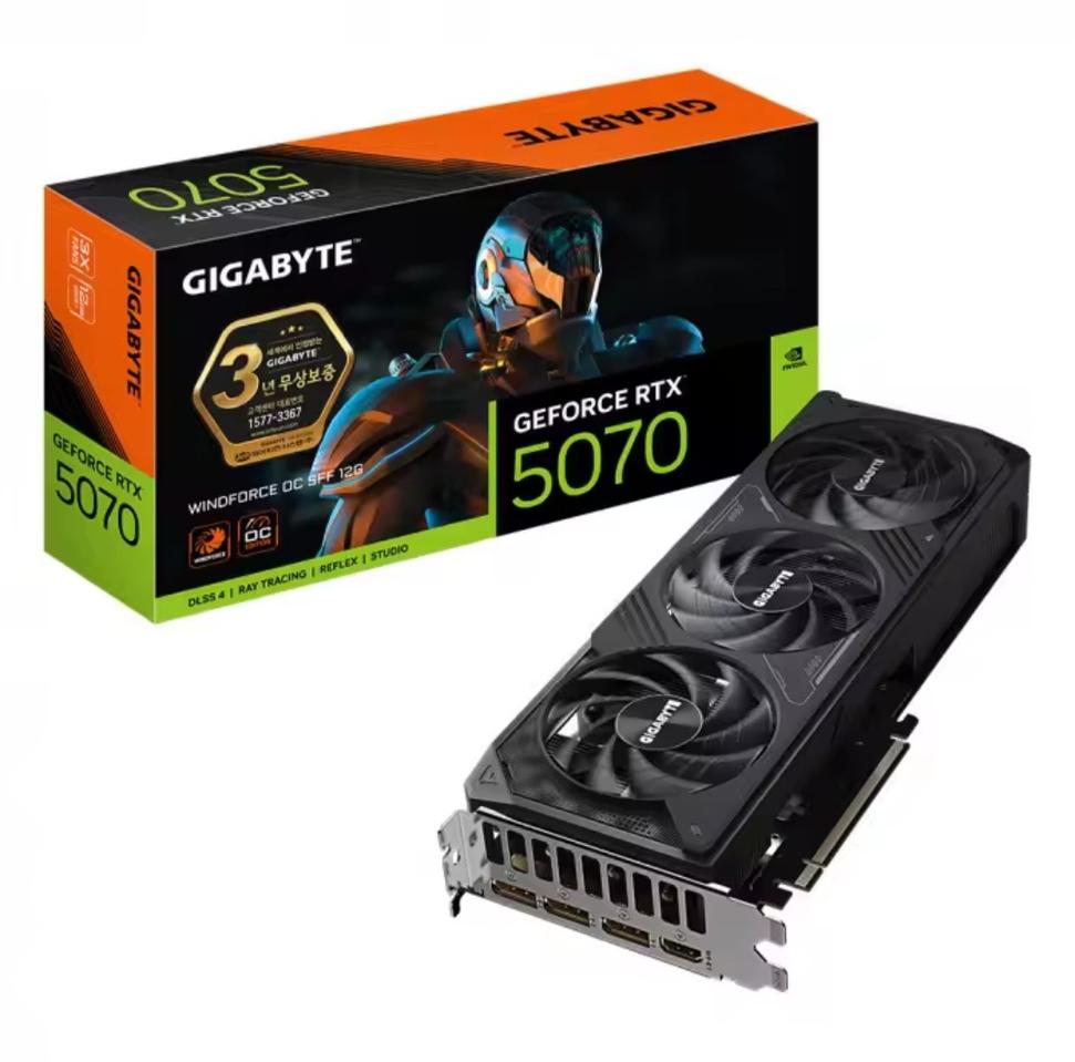 (미개봉) 기가바이트 RTX 5070 WINDFORCE OC SFF D7