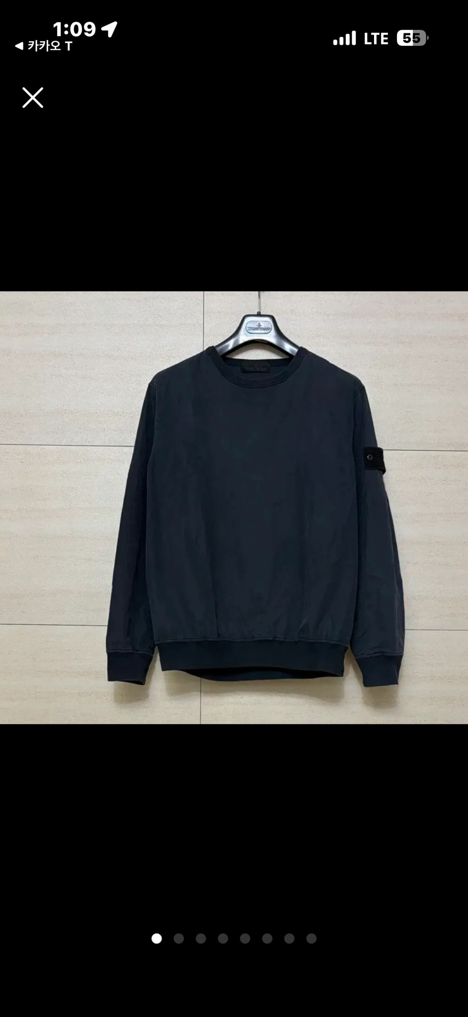 S급 스톤아일랜드 고스트피스 나일론 맨투맨 팝니다 (L size)