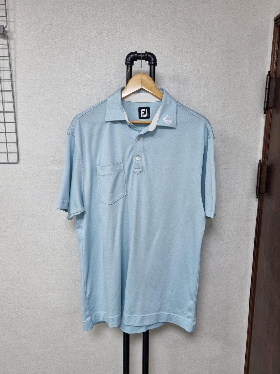 [L/105] 풋조이 골프 남성카라 반팔 민트
