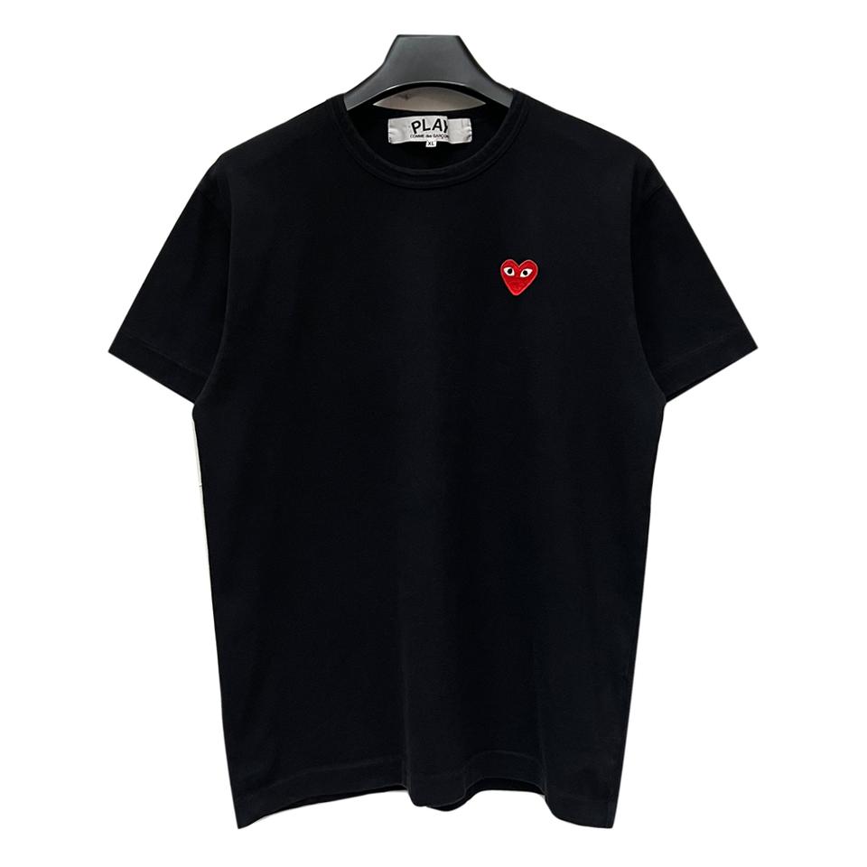 꼼데가르송 레드와펜 AZ T108 블랙 반팔티 XL