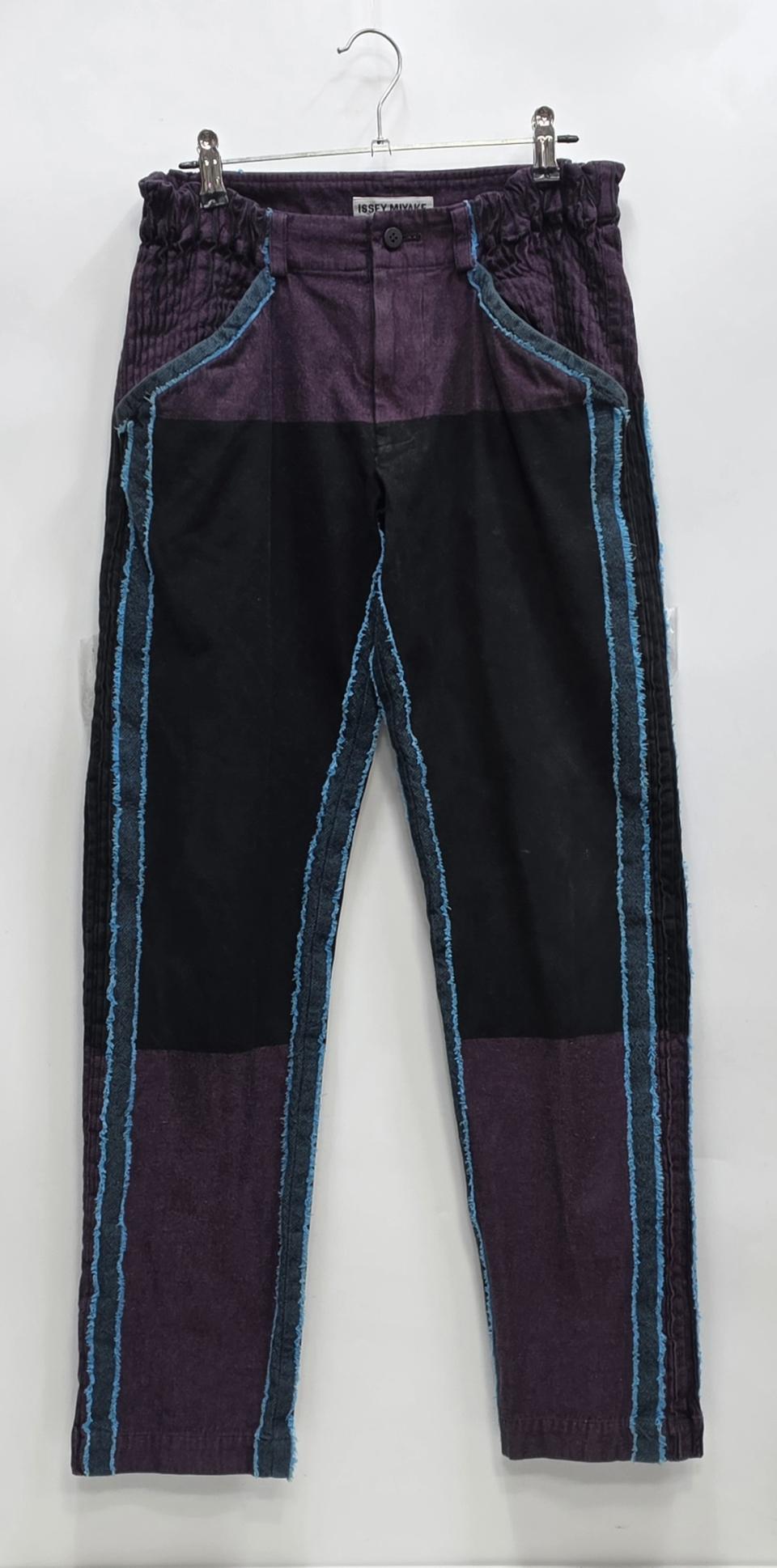 이세이미야케 2004FW 컬러블록 팬츠