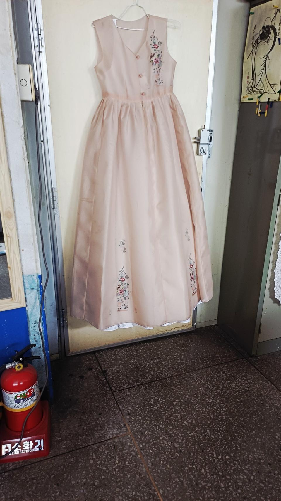 여성계량한복55싸이즈치마길이135센치