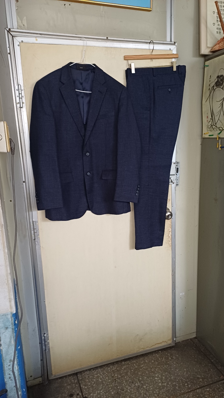 바쏘옴무남성정장95싸이즈바지33싸이즈기장97센치