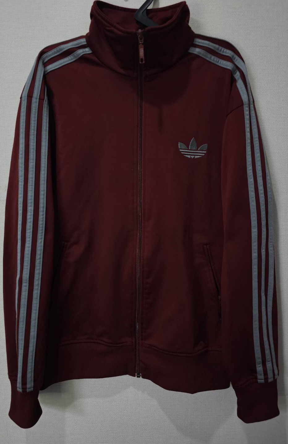 아디다스 대장 버건디실버 트랙탑 져지집업 100~110/L~XXL