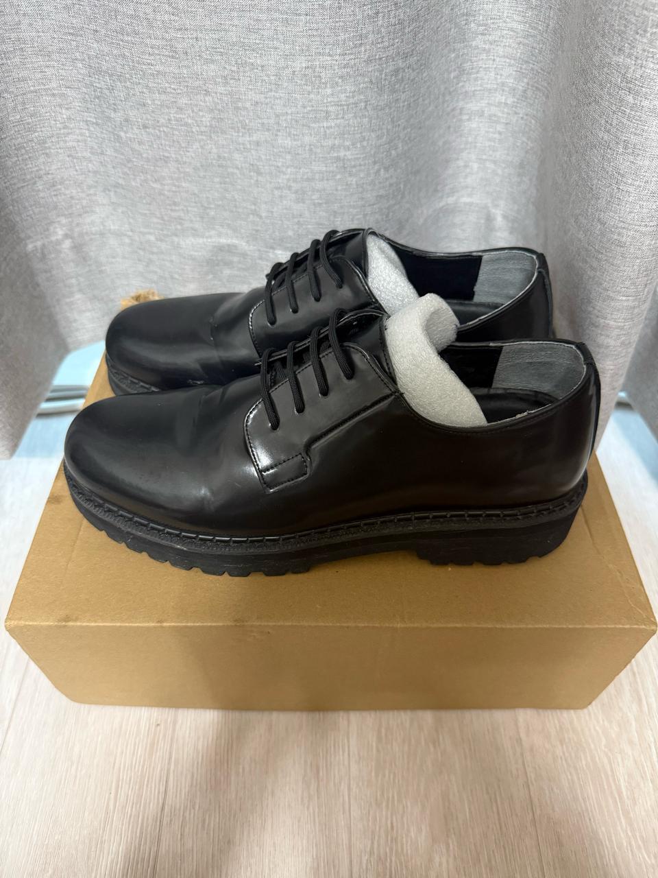 바이슬림 [BOX소가죽]7cm키높이수제화 더비슈즈 270 275