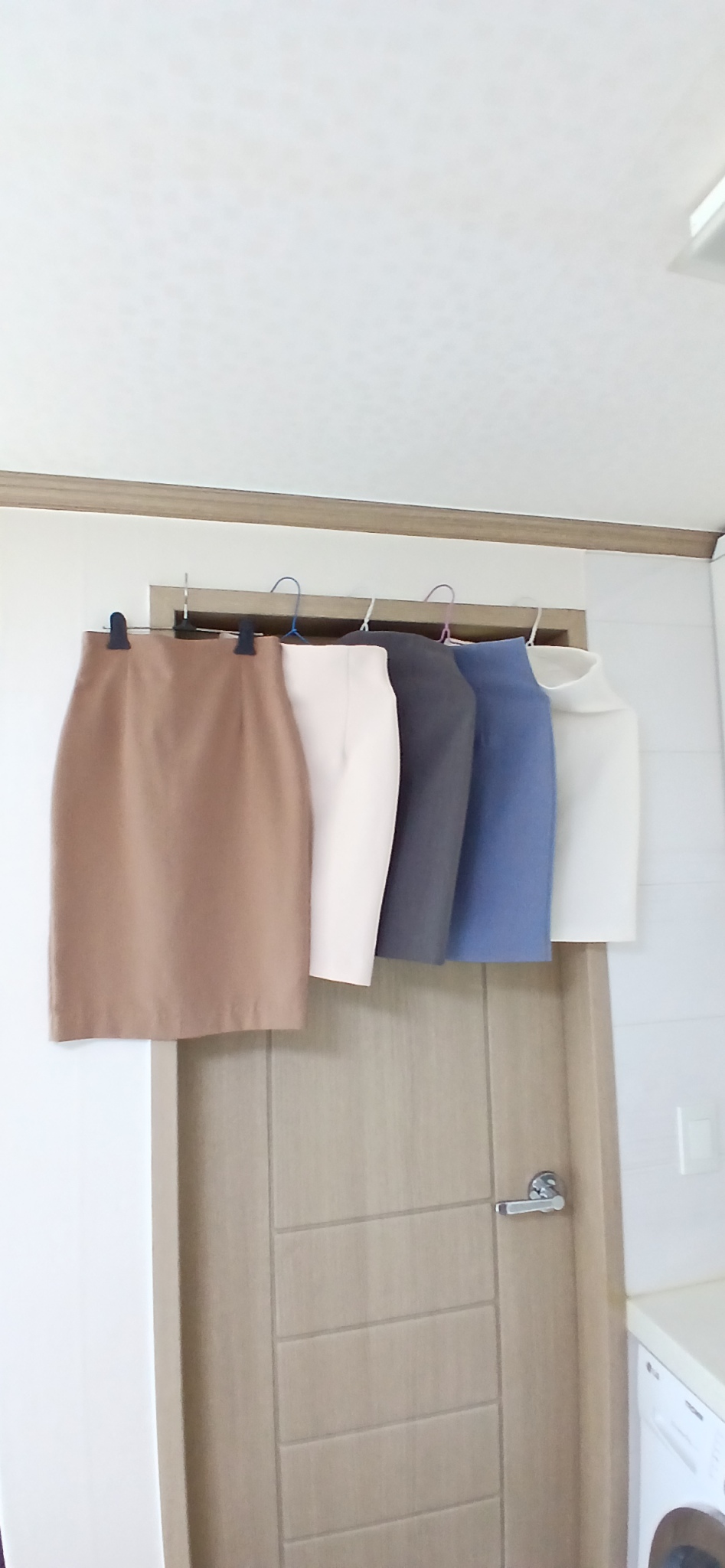 (5개 세트)정장치마 h스커트 미디스커트 출근,하객,면접,데이트룩