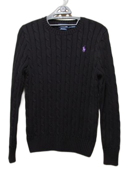 폴로 POLO 퍼플포니 꽈베기 면니트 택S