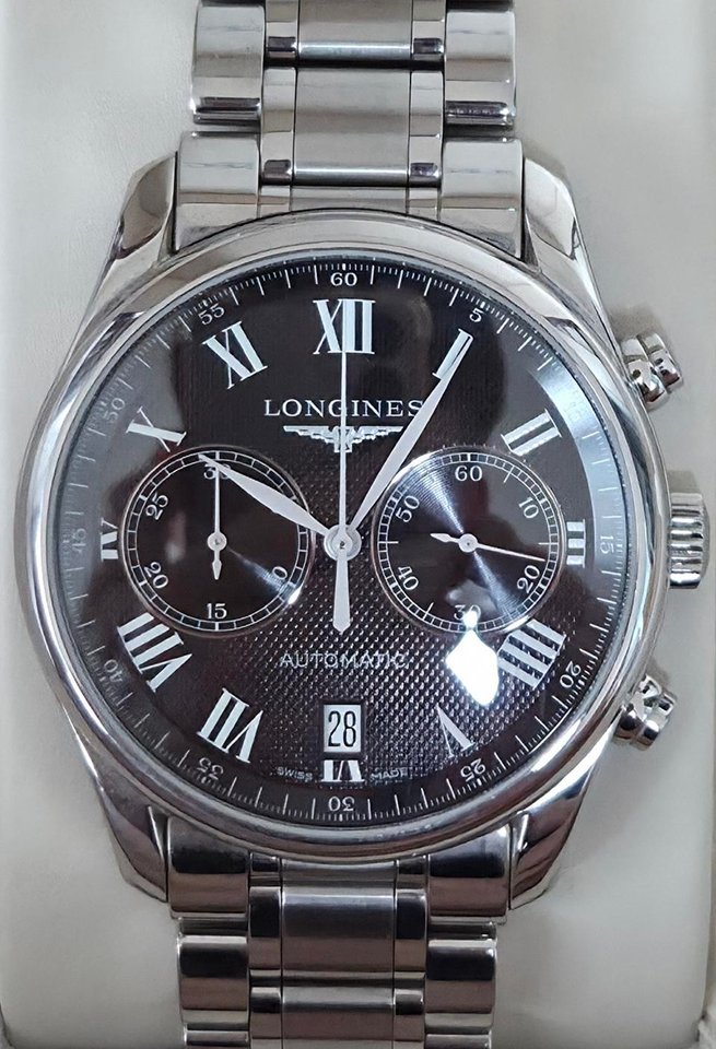 론진 마스터컬렉션 크르노그래프 오토매틱 40mm 검판