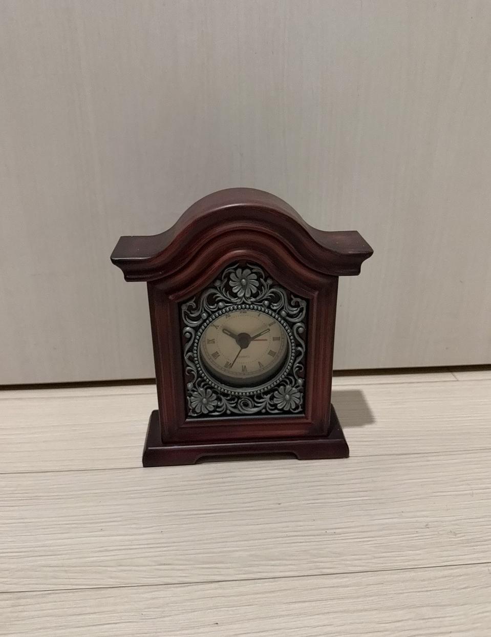엔틱 주석 탁상시계