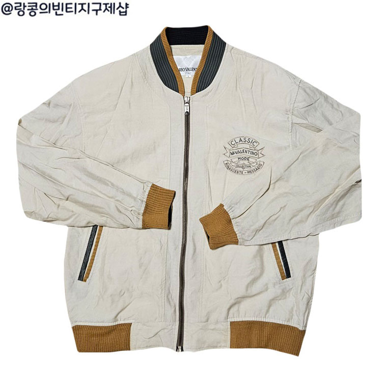 발렌티노 올드스쿨 빈티지 블루종 자켓