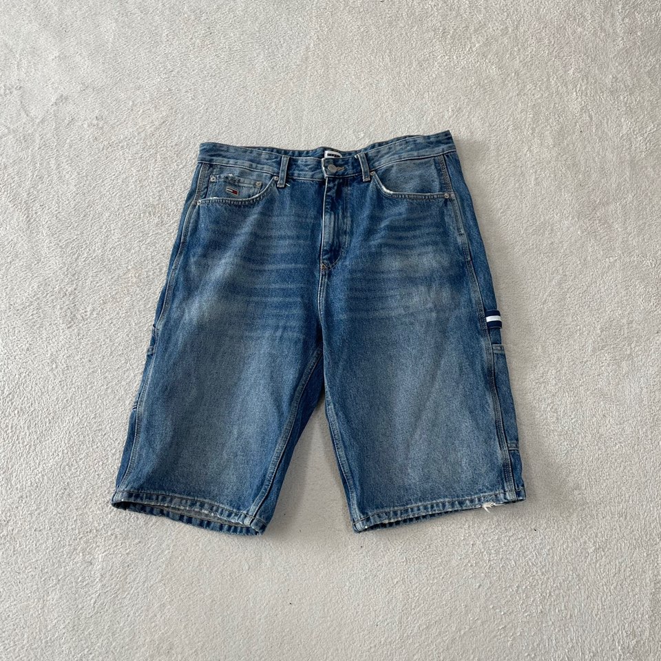 34 타미힐피거 카펜터 버뮤다 데님팬츠 반바지 쇼츠