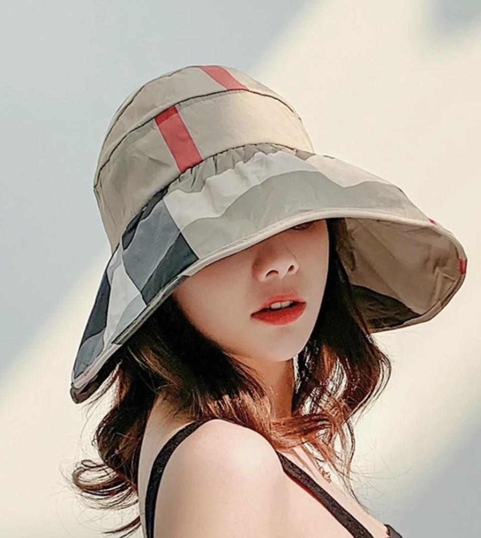 (새상품) UV차단 패턴 돌돌이 썬캡 (4가지색상)입니다~