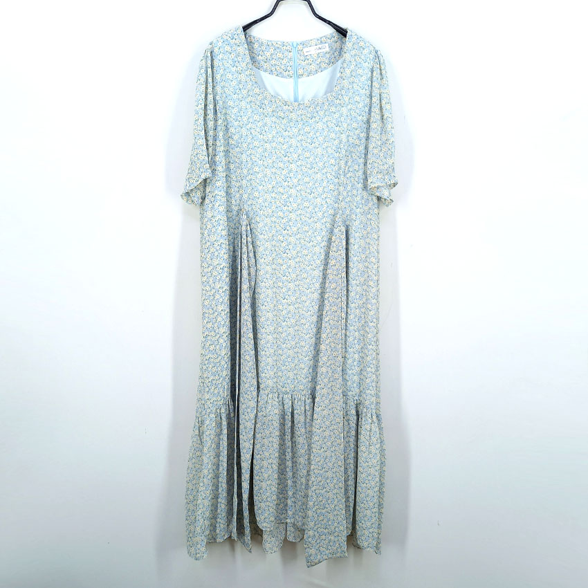 리리앤코 여성 여름 허리끈 반팔롱원피스 스카이3 (HU46270)