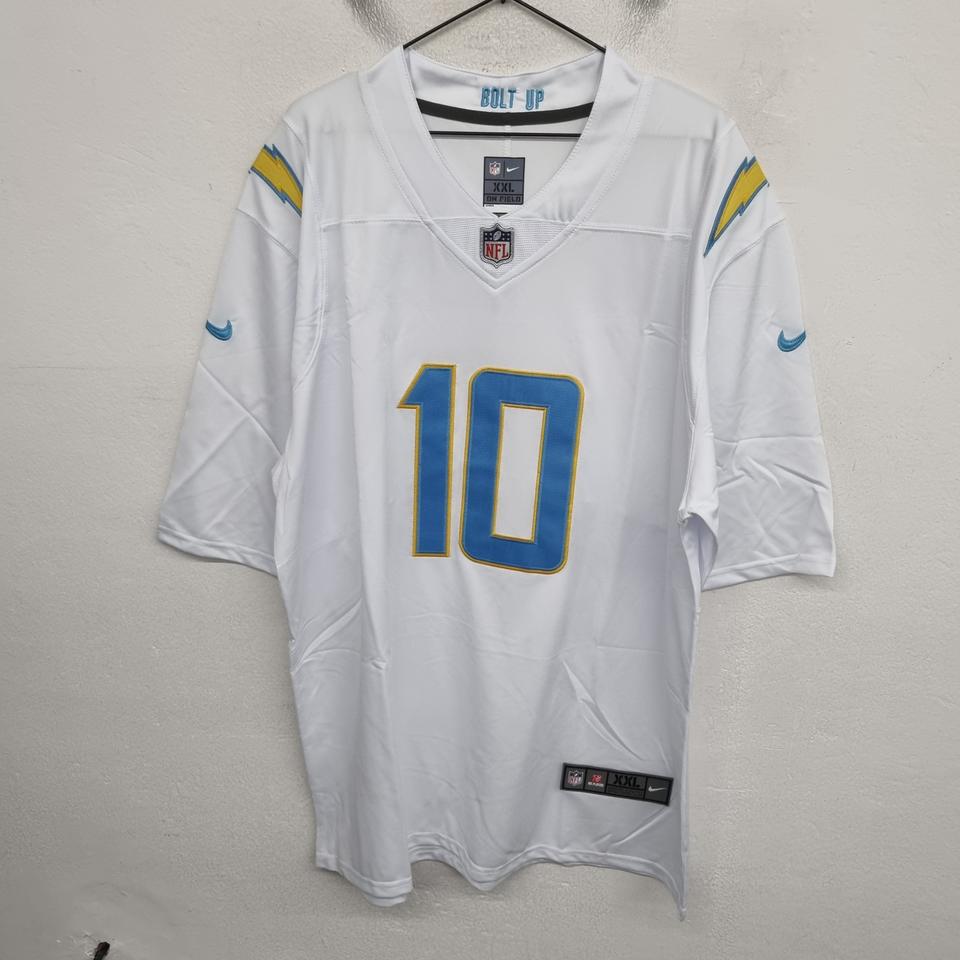 NFL 로스앤젤레스 차저스 저스틴 허버트 미식 축구 유니폼