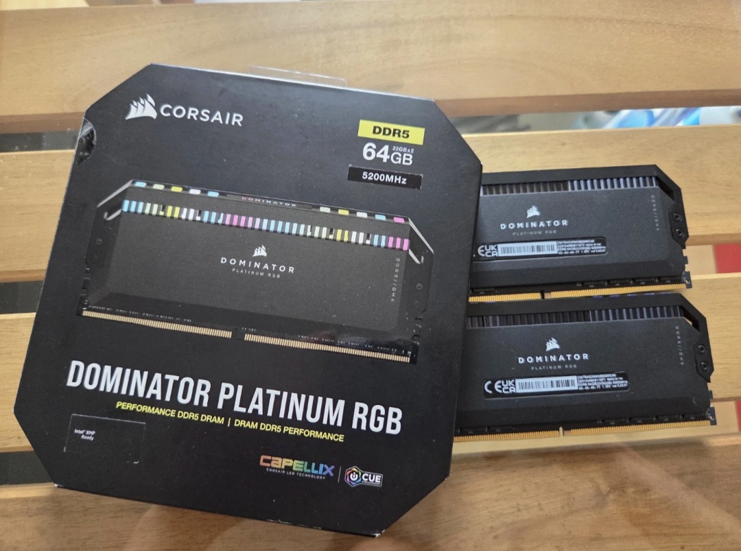 커세어 도미네이터 플레티넘 DDR5 5200 32GB×2개 64기가