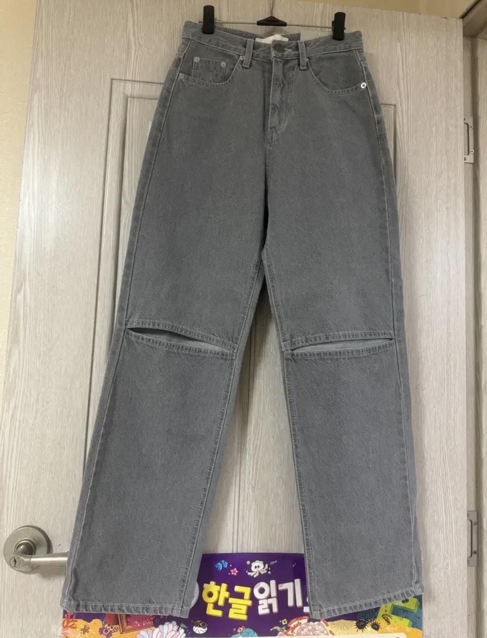 새상품)여성일자핏 청바지