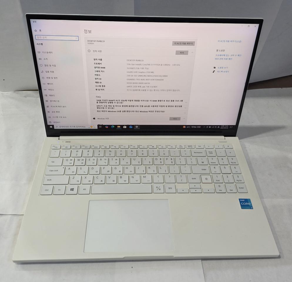 삼성 노트북i3 1115 G4 16G SSD 256G