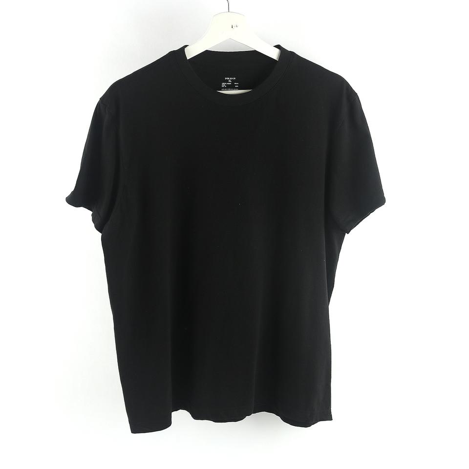 XL / 폴햄 블랙 남성 여름 무지 반팔티 / P015 -134