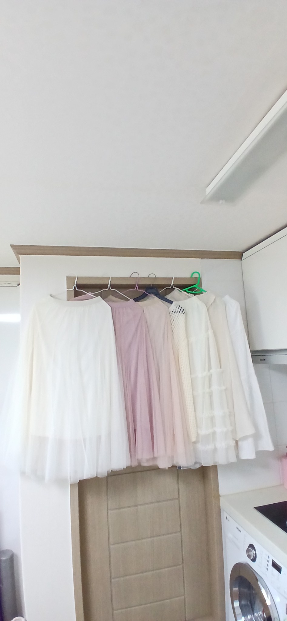 (7개 세트) 여성 샤 롱스커트 공주풍 발레리나 롱스커트 치마 캉캉 망사