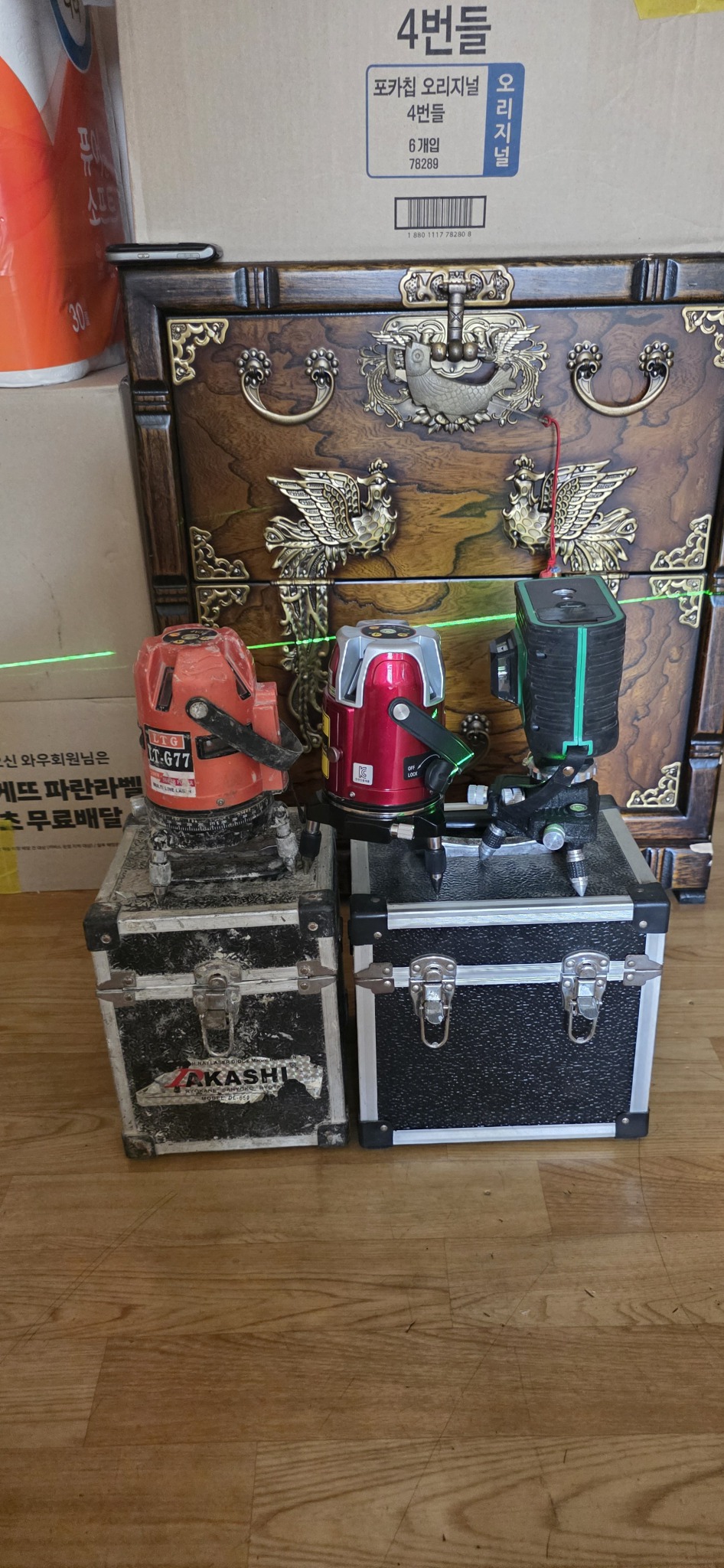 레이저 수평 레벨기 3대 일괄 수리용