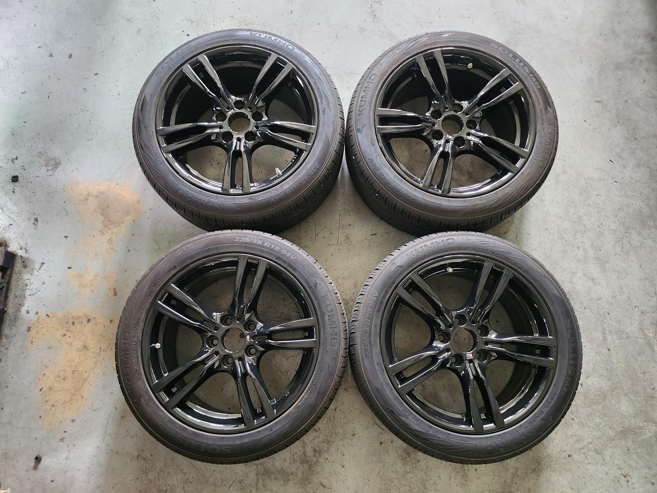BMW 3GT 18인치 400M 순정휠 블랙휠 중고휠타이어