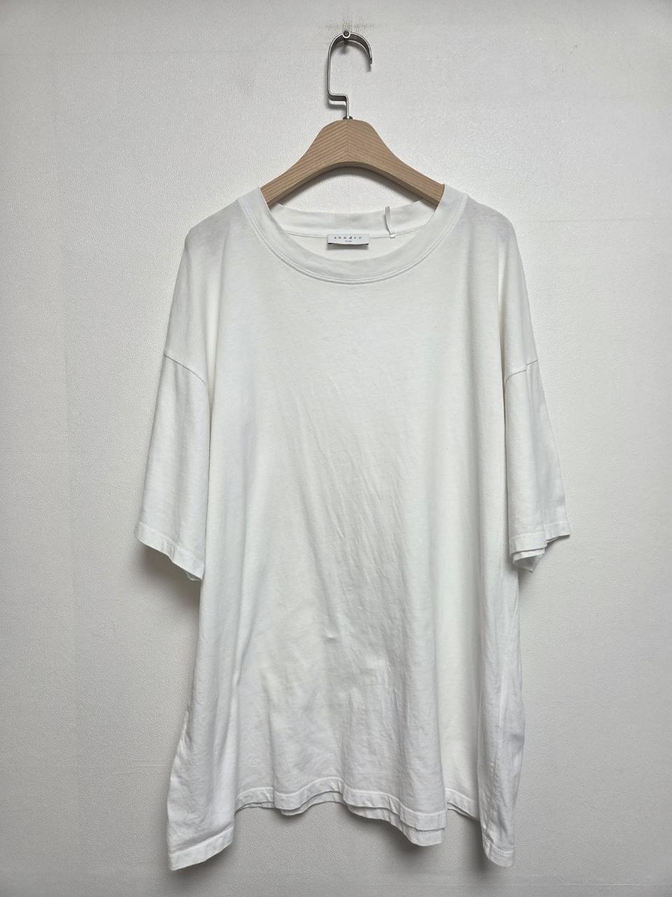 산드로 남성 베이직 반팔티 화이트(XL) 260806_8