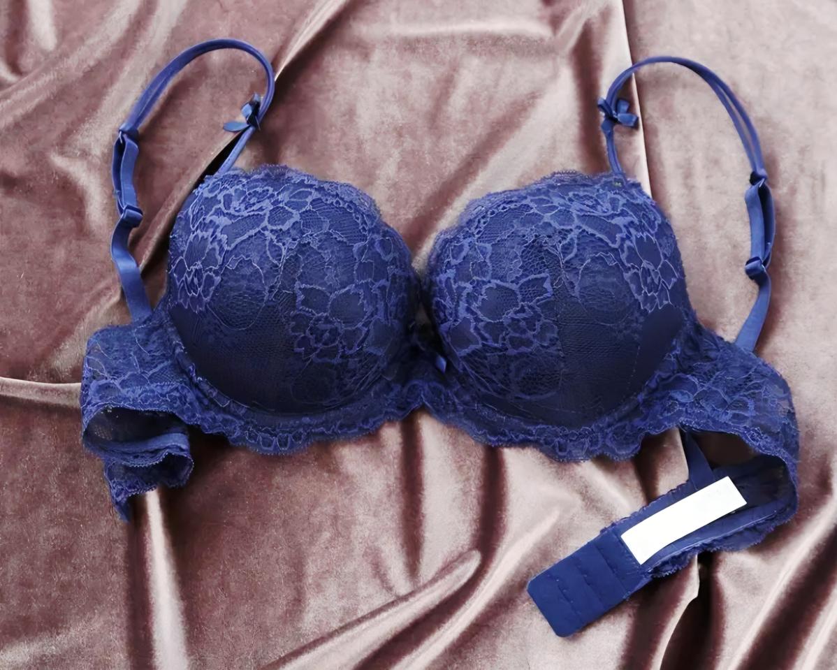 ♥네이비 레이스 볼륨업 브라