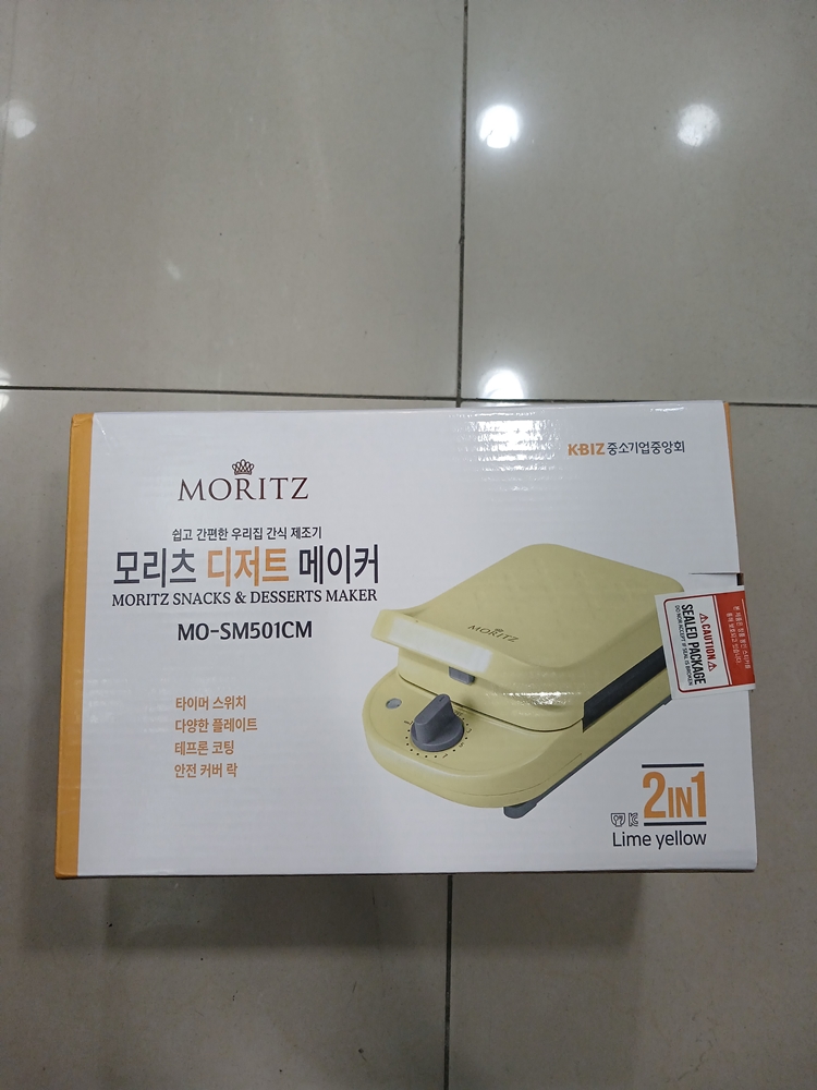 모리츠 디저트 메이커  MO-SM501CM 새제품 와플 샌드위치 플레이트