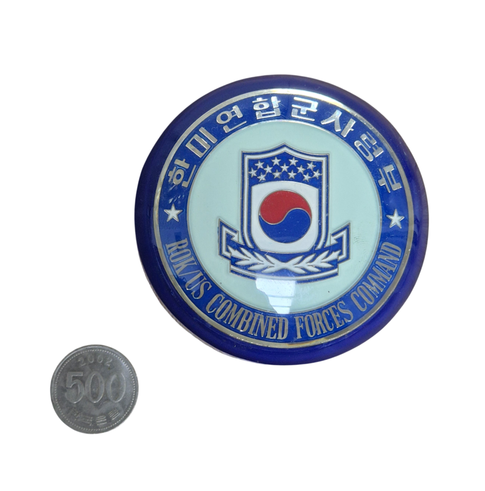 국군 한미연합군사령부 80s 맞춤 부대코인 문진 코인 메달 기념품 수집품