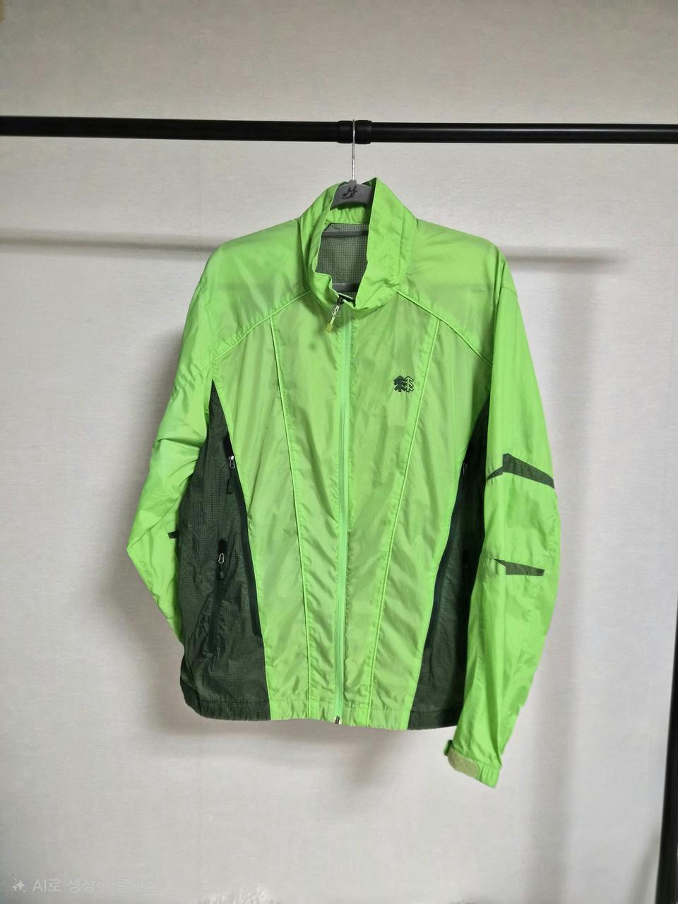 KOLON SPORT 경량 바람막이 자켓 라임그린