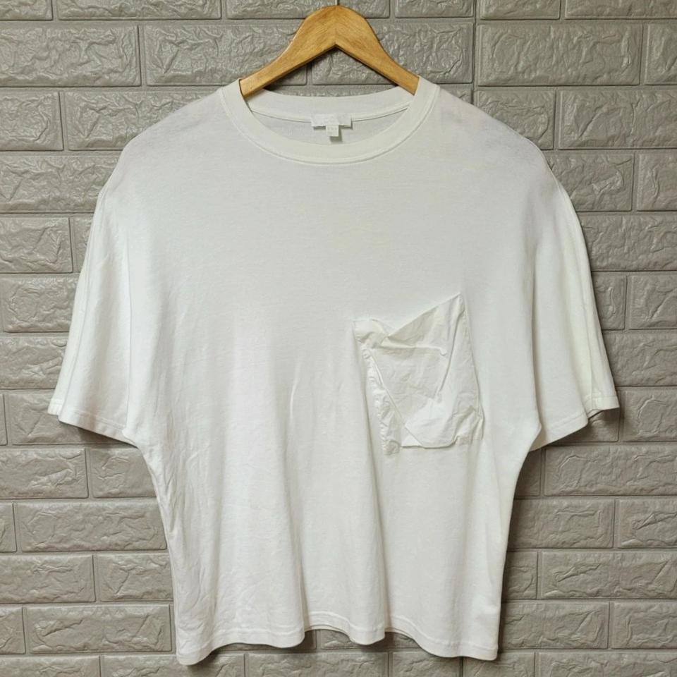 [XL] COS 화이트 포켓 반팔티