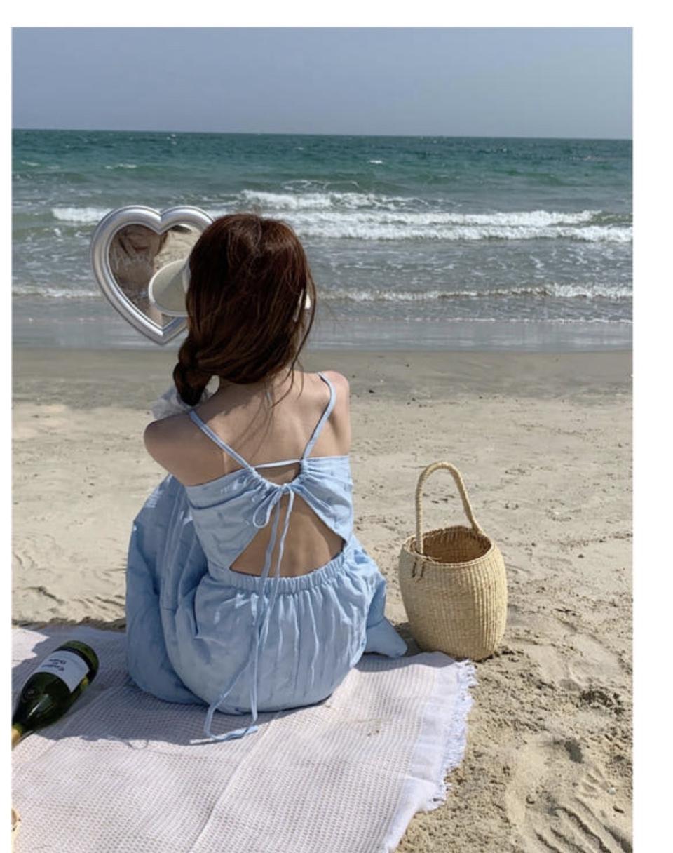 썸머 뒤트임 롱나시원피스 휴양자원피스 실물 똑같음