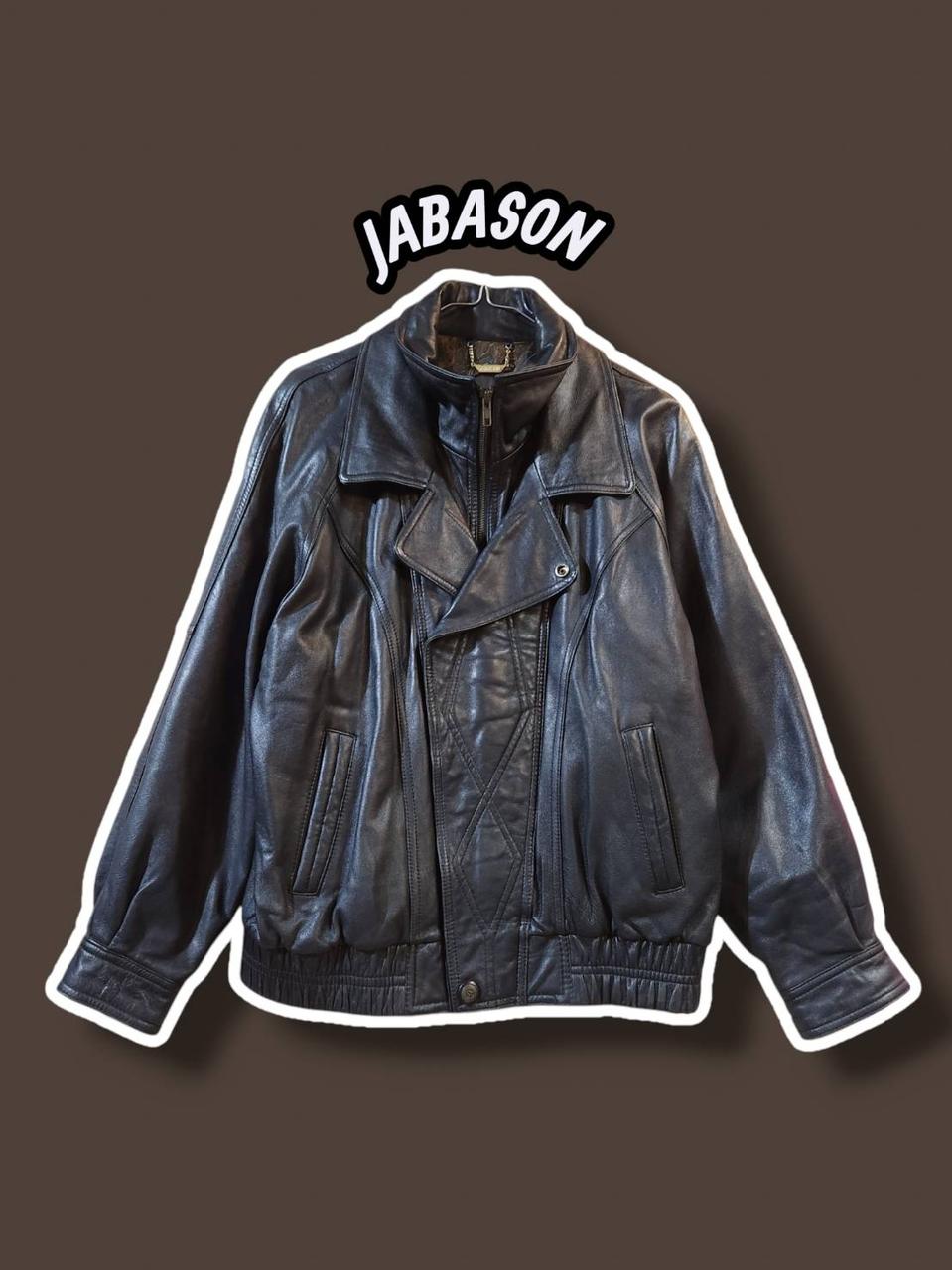 M/ JABASON 더블레이어드 양가죽 봄버자켓 블랙 /0810