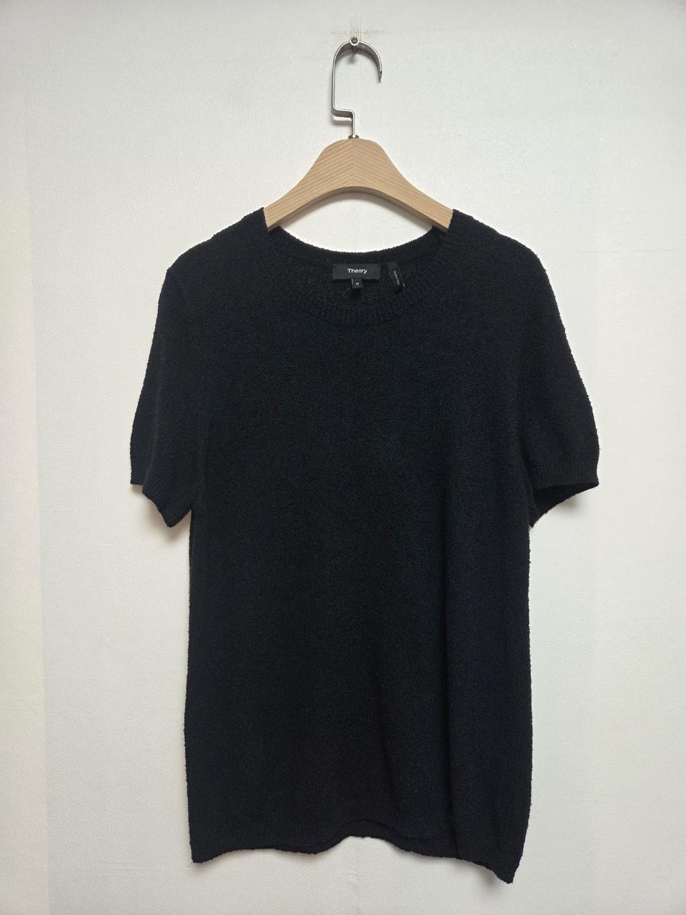 띠어리 실크 혼방 부클 반팔티 블랙(M) 260811_1
