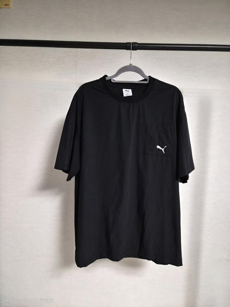 푸마 골프 우븐 포켓 반팔티 XXL 블랙