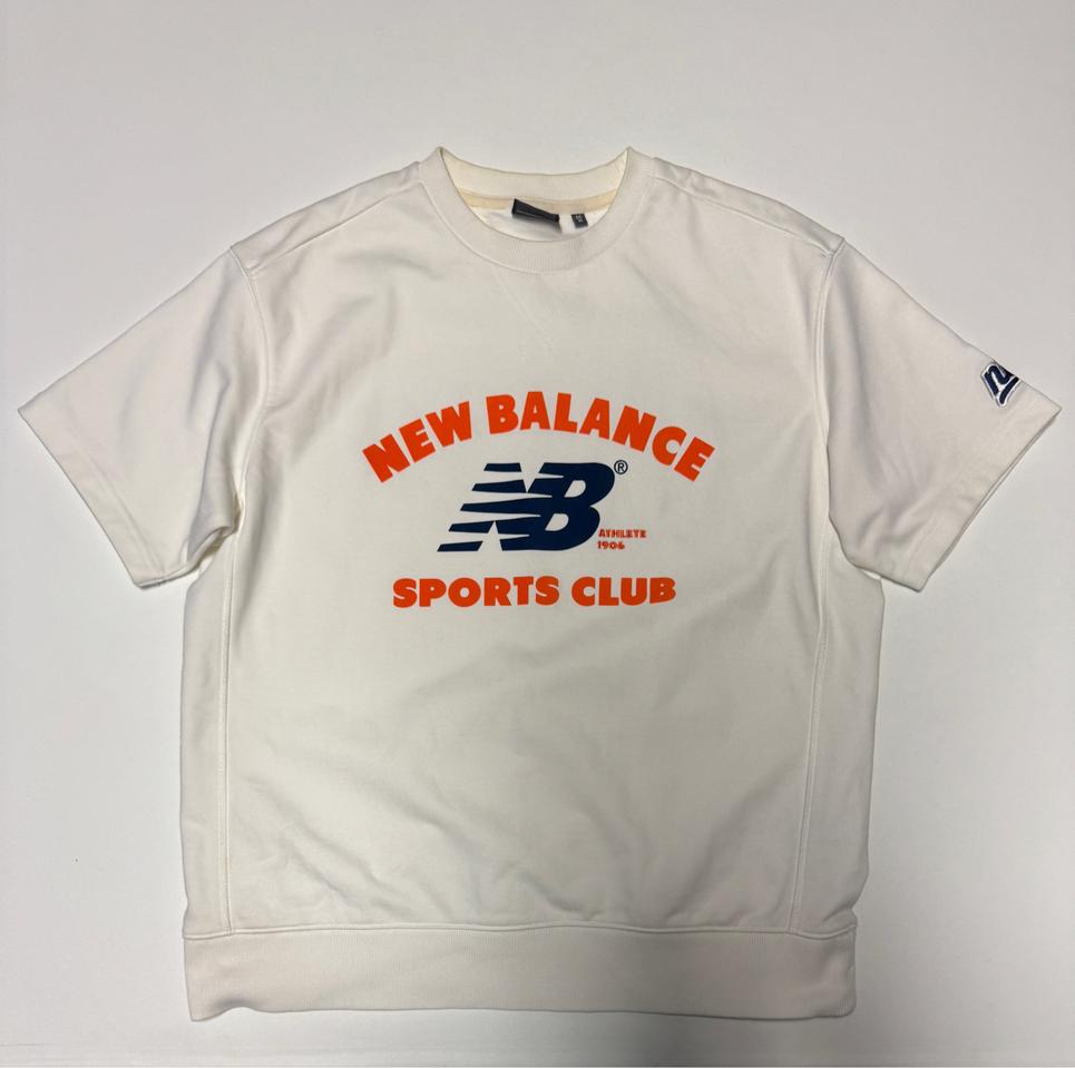 뉴발란스 22ss 스포츠클럽 헤비코튼 반팔 맨투맨 L ~ XL