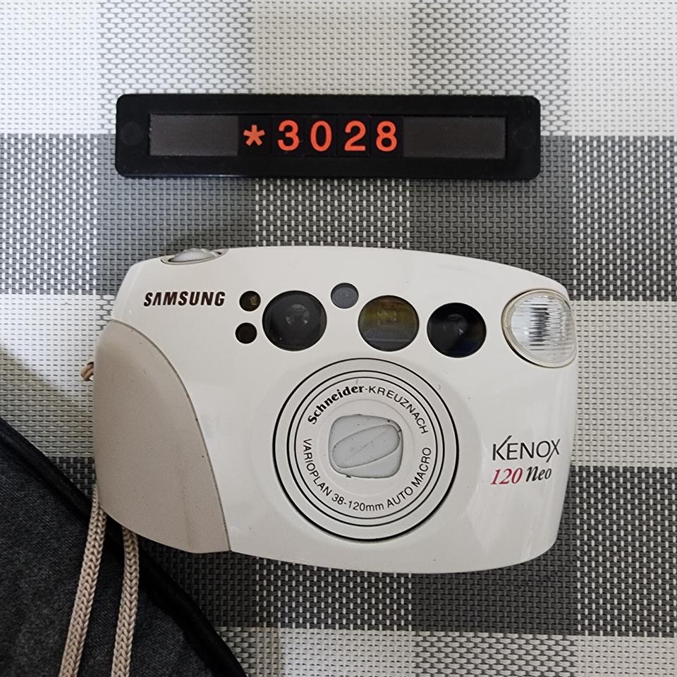 삼성캐녹스 120 네오 화이트 필름카메라 파우치포함