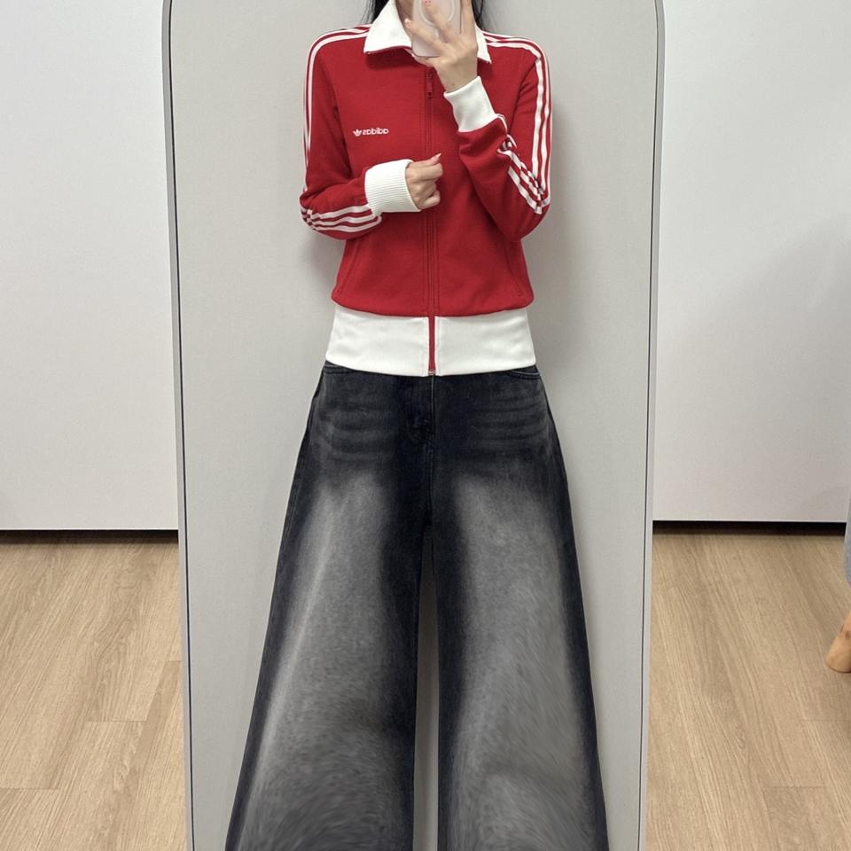 아디다스 베켄바우어 스펠아웃 흰빨 트랙탑 져지