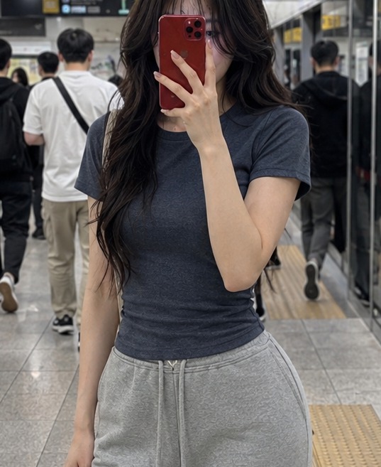 s급 젝시믹스 s 슬리브 반팔 필라테스 헬스 산책 운동