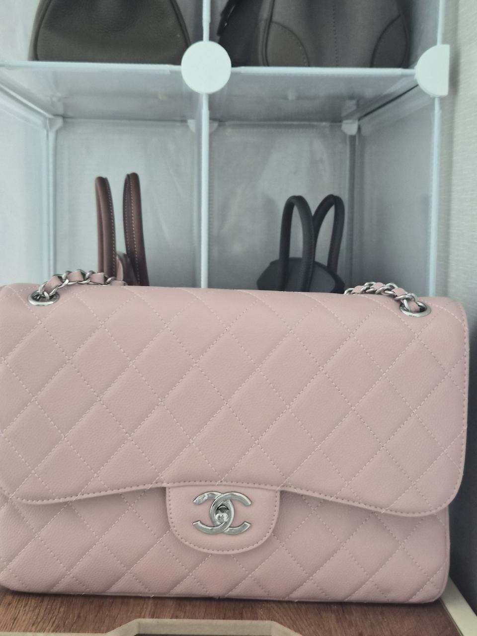 샤넬 클래식 라지 라이트핑크