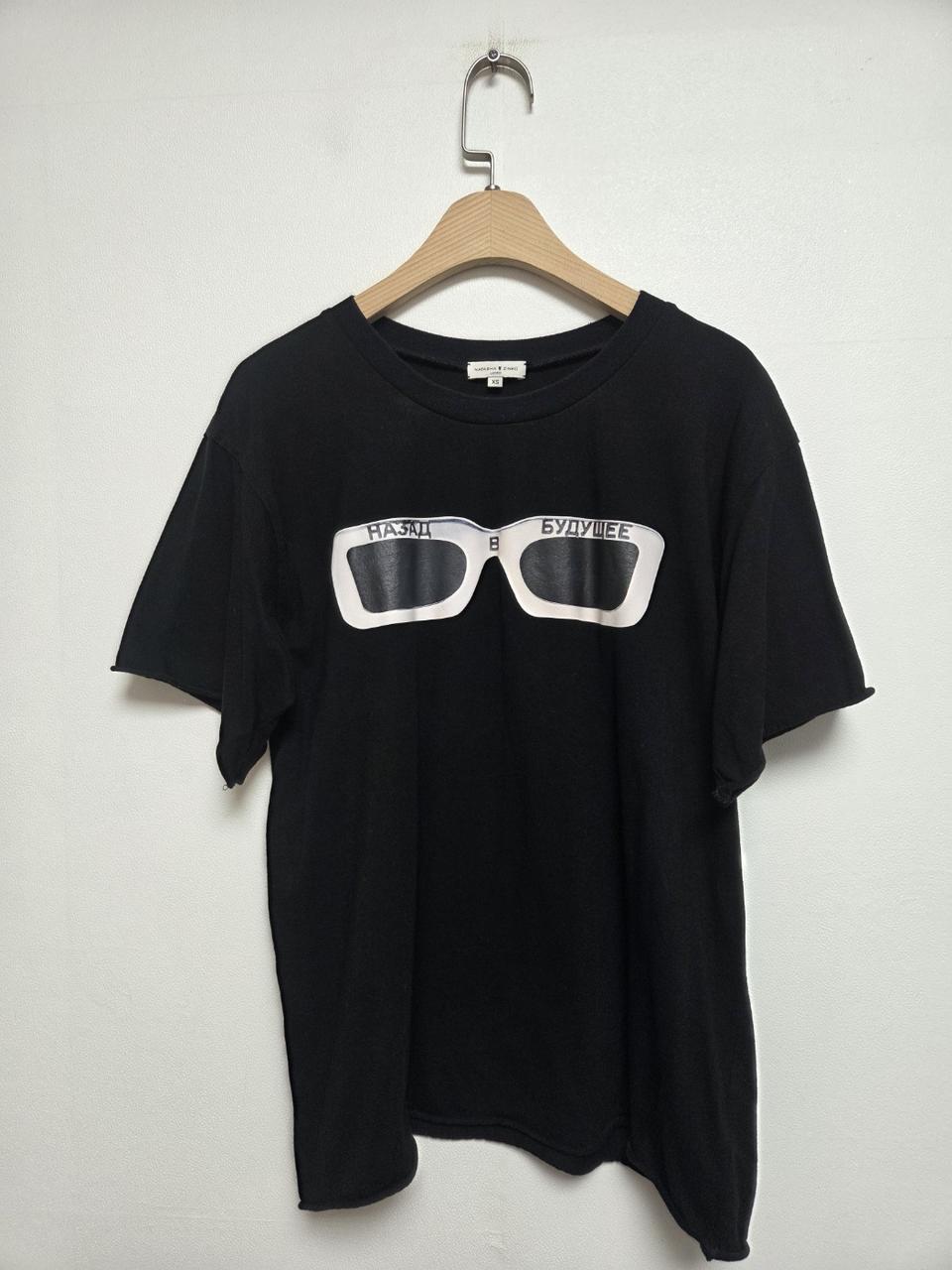 나타샤진코 글라스 프린팅 반팔티 블랙(XS) 260813_1
