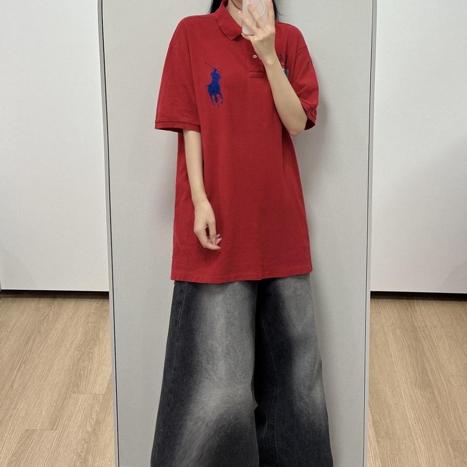 폴로 랄프로렌 빅포니 치프키프 USA 성조기 카라 반팔 티셔츠 105