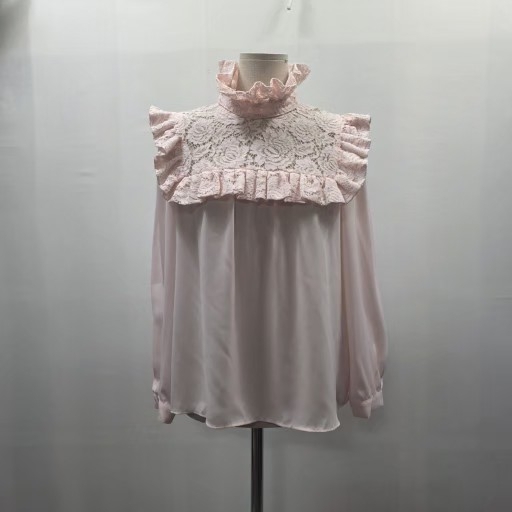 0216 클로디 피에로(Claudie Pierlot) 레이스 프릴 하이넥