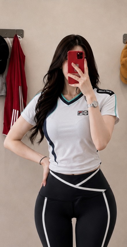 FILA 정품 휠라 고급 기능성 트레이닝 반팔 테니스 탁구 운