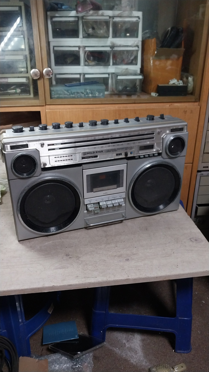 부품용/디피용 골드스타 TSR-581 AM/FM 카세트 라디오