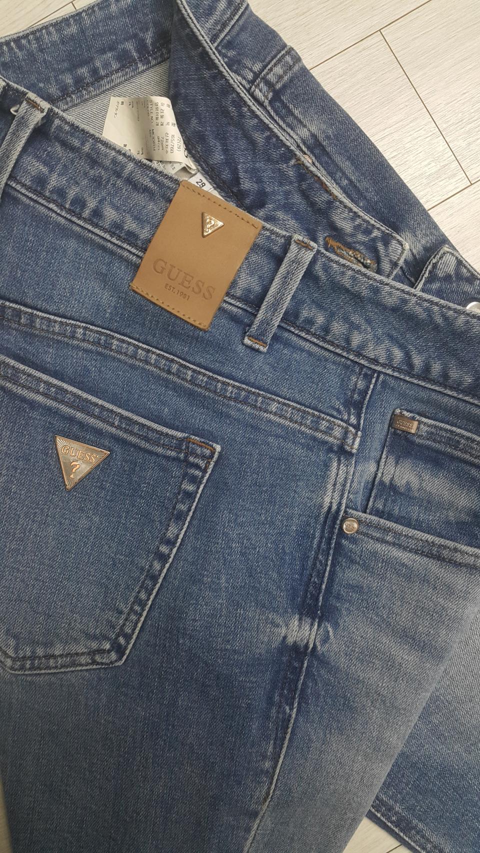 GUESS 게스정품(사방스판) 금장대님 30"실측(No.868)S급!