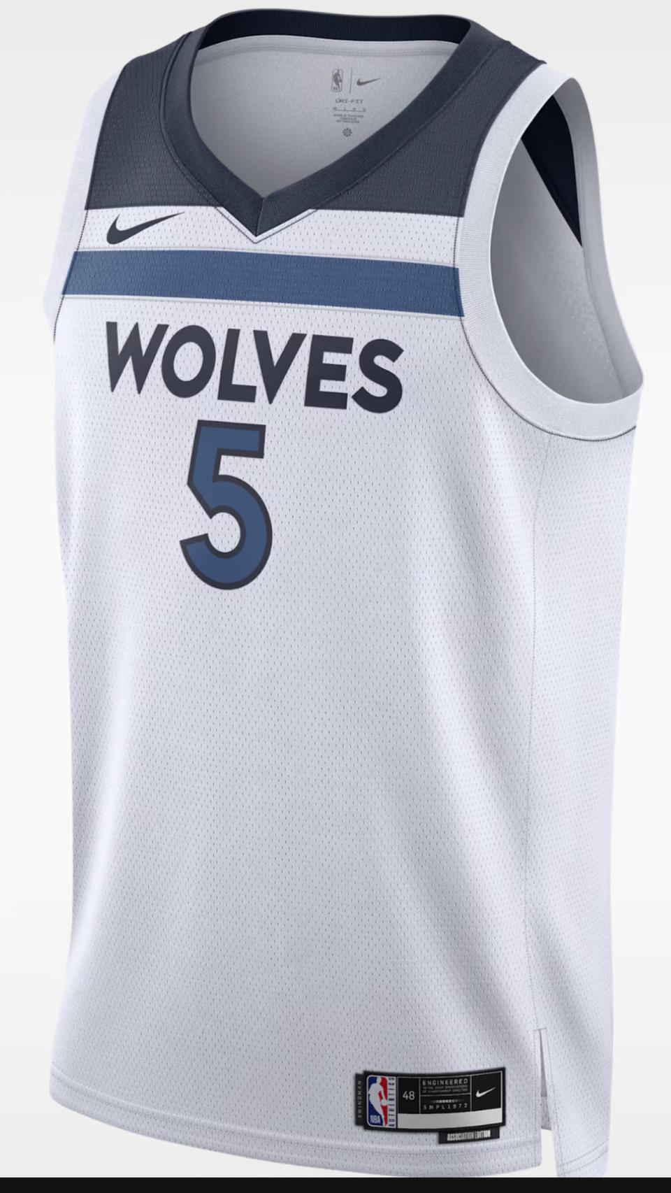미개봉신품 나이키 NBA 미네소타팀버울브스앤서니에드워즈 홈유니폼스윙맨져지